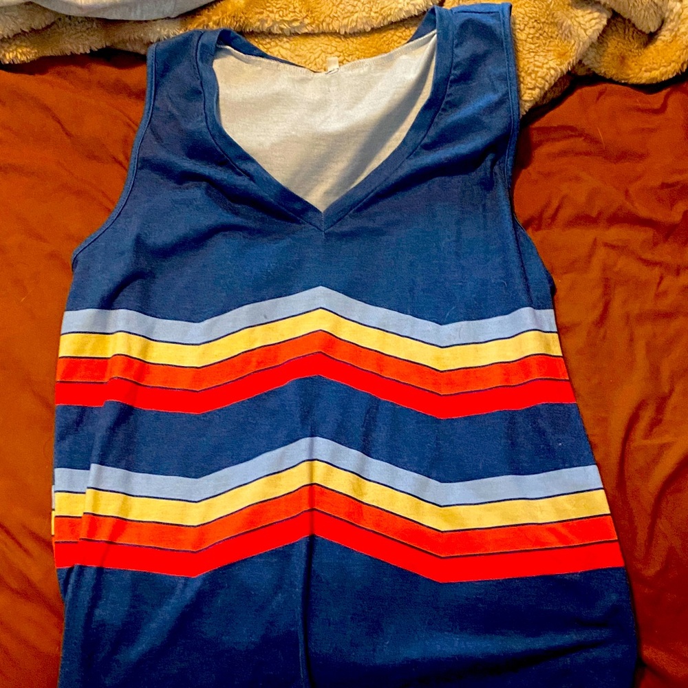Colorful Striped Tank Top